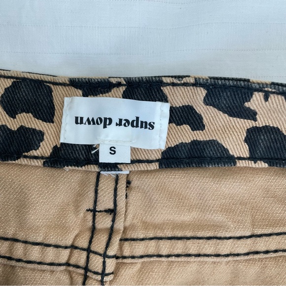 Super down leopard mini skirt - small - Picture 3 of 3